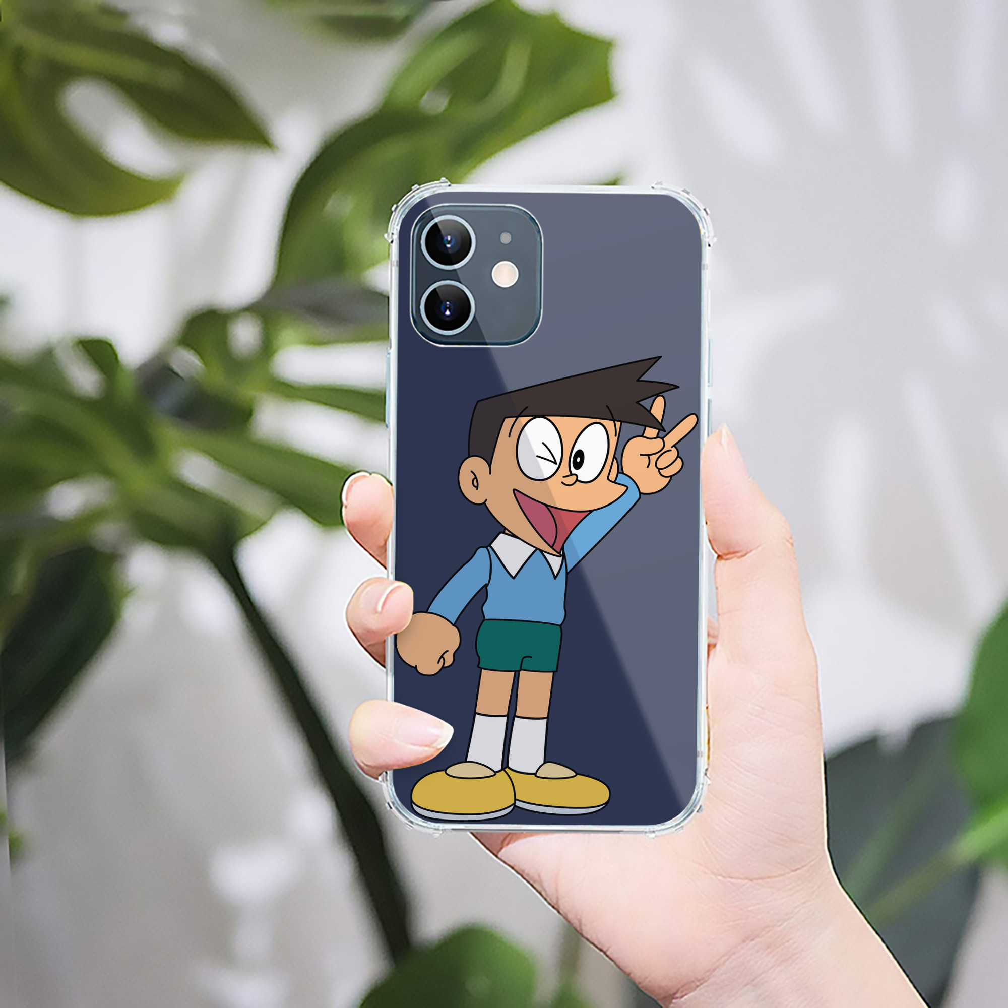 （画像用） ドラえもん 骨川 スネ夫 Doraemon Honekawa Suneo 【iPhone 12シリーズ対応】透明スマホケース（クリアソフトケース）